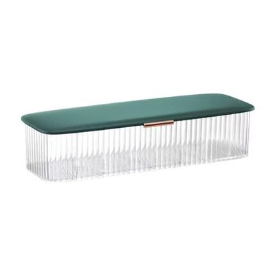 BoNpur Daily Contact Lens Dispenser Daily Contact Lens Organizer with Lid Daily Classified Cable Storage with 8 Compartments (Green)
