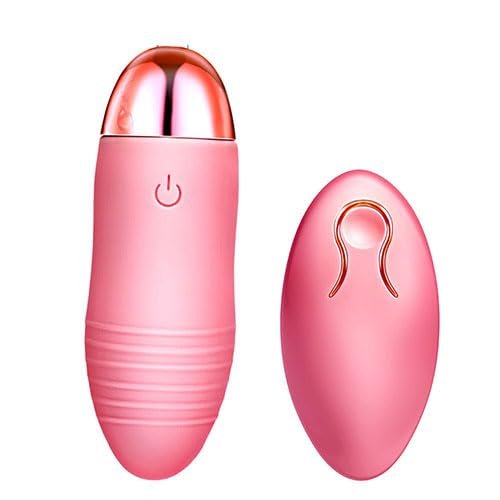 10 Modes Electric Handheld Powerful Bullet Massage Rod Portable Silicone Ball Waterproof Bullet Tool for Women Pleasure, Personal Bullet Massage Stick for Body Relax,Travel Mini Size (Pink)