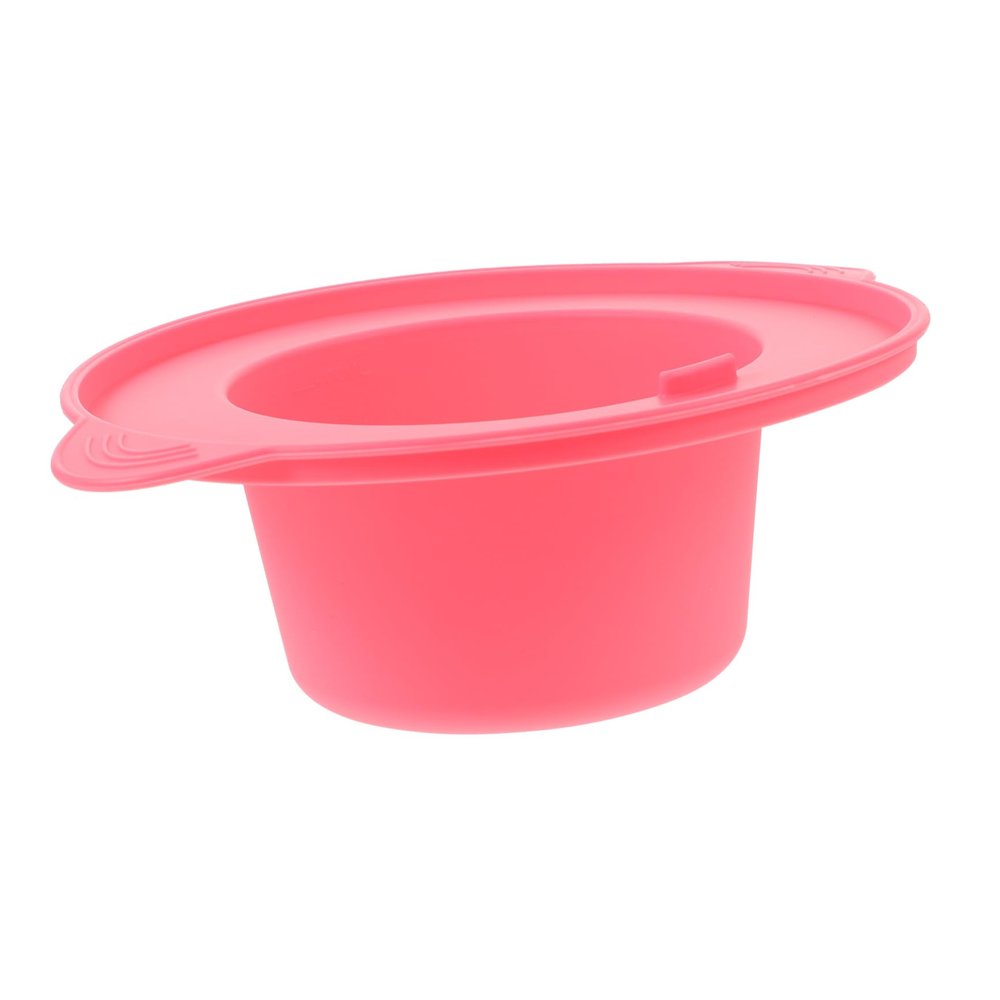Beaupretty Silicone Wax Warmer Liner 400ml Pink Even Heating Wax Melt Pot Suitable for Home and Beauty Salon Waxing