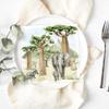 Baobab Scenery Elephant Zebra Jungle Forest Lunch Napkins 33 x 33 cm Pack of 20, Paper Serviettes, Tabletop, Decoupage view 2