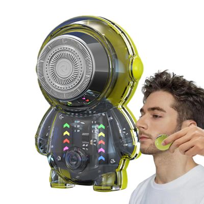 Sollee Portable Electric Shaver,LED Digital Display Portable | Multifunctional Beard Trimming Supplies, USB Rechargeable Waterproof Trimmer for Boys, Men, Males