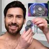 Sollee Electric Shaver, LED Digital Display Portable, Multifunctional Beard Trimming Supplies, USB Rechargeable Waterproof Trimmer for Boys, Men, Males view 2