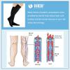 VARCOH Compression Socks for Women, Compression socks Men, Compression Socks Knee High, Best for Improve Varicose Veins,Leg Blood Circulation (L,Black) view 4