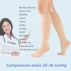 VARCOH Compression Socks for Women, Knee High, XXL, Beige view 2