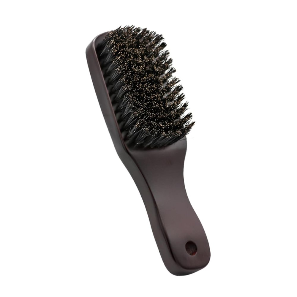 Angoily Bead Head Bristle Brush for Face Beard Cleaning Practical Mustache Tool for Home Use Personal Care Styling Brush