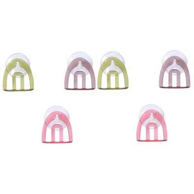 OUNONA 6pcs Suction Cup Sink Drain Rack Kitchen Storage Rack for Sponge and Soap Holder for Bathroom Accessories for Sink Tidy Organization Random Color
