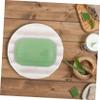 IMIKEYA Round Draining Soap Holder Tray Large Marble Color Silicone Bar Soap Draining Dish for Bathroom Shower Home Use Non-punch Installation view 3