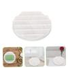 IMIKEYA Round Draining Soap Holder Tray Large Marble Color Silicone Bar Soap Draining Dish for Bathroom Shower Home Use Non-punch Installation view 4