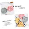 OUNONA 6pcs Silicone Waffles Mould for Baking DIY Cake Baking Mold Waffle Maker Mould for Home Activities Random Color view 2