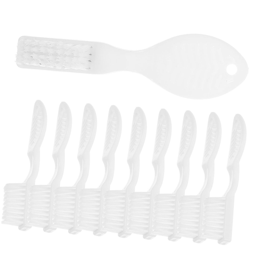 Angoily 10pcs Mini Prison Toothbrushes Soft Bristle Short Handle Anti-self- Portable Oral Care for Inmates and Psychiatric Use