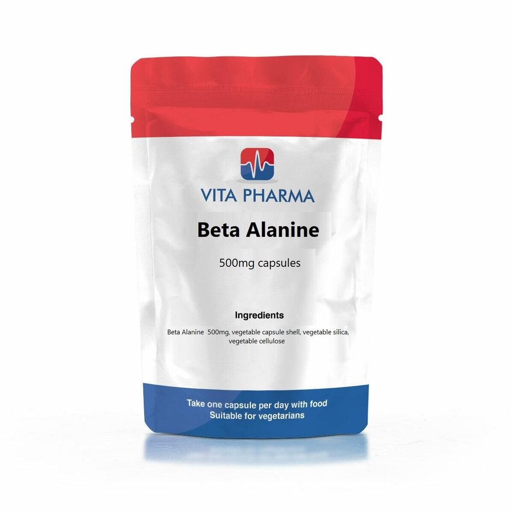 VITA PHARMA Beta Alanine 500mg 60 Capsules