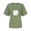 st Patricks Day Sweatshirt Winter pjs Women Zip up Hoodie Kawaii Winter pjs Women Pajamas Pants Cosy Blouse Irish Grey Faux Fur Coat Women's Jumper Ponchos for Shamrock Wine Glass view 3