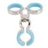 Contact Lens Wear Tools Fits Eye Shape Portable Contact Lens Eyelid Opener Silicone Strips with Makeup Storage Case (Blue) view 2