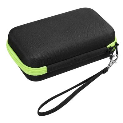 KOMBIUDA 1pc Portable Eva Shockproof Storage Bag for Non- Thermometers Compact Design Lanyard for Home Use Protection Green Zipper