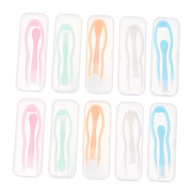 PartyKindom 10pcs Travel Lenses Stick Tool Case Lenses Inserter Tweezers Lens Tool Including Lens Plunger Suction Stick for Contact Removal