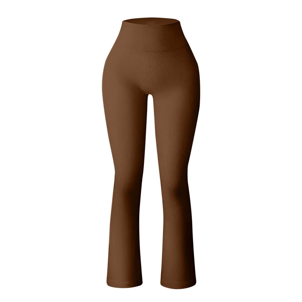 WILLBEST Womens High Waist Bootcut Flared Leggings Workout Tummy Control Butt Lifting V Crossover Ladies Running Gym Tight Trouser Yoga Pants