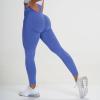 WILLBEST Womens High Waist Tight Yoga Pants Workout Leggings Tummy Control Lightweight Gym Ruched Plain Comfort Trouser view 3