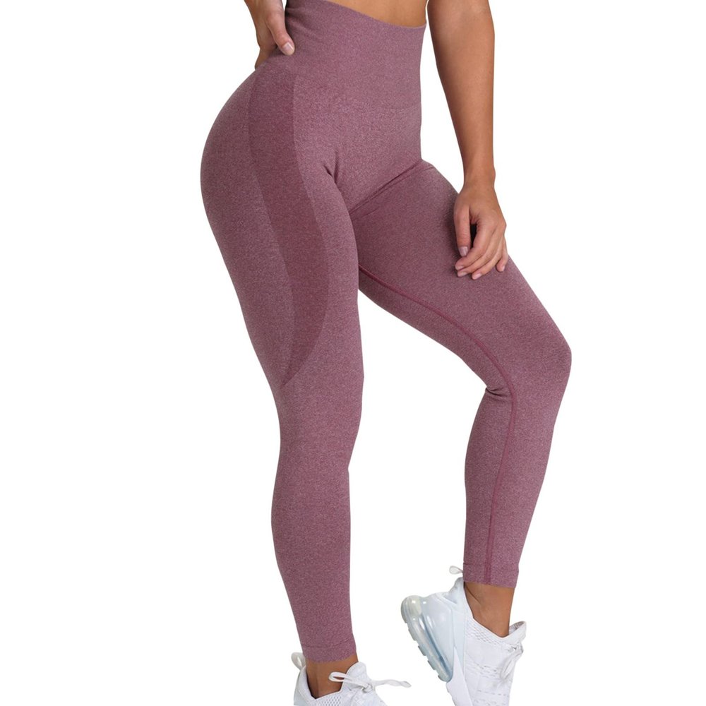 WILLBEST Yoga Pants for Women Seamless High Waist Tummy Control Yoga Pants Slim Elasticated Tight Trousers Athletic Scrunch Booty Workout Leggings