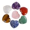 1 Pack Natural Gemstone Lapis Lazuli Amethyst Rose Quartz Crystal Heart Beautiful Crystal (Color : White Crystal) view 2