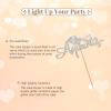Aquarius Cake Topper, Happy Birthday Cake Topper, Silver Glitter Big Aquarius Energy Cake Topper for 12 Constellation Zodiac Themed Party, Horoscope Birthday Decoration view 4