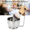 MUNEFE Shavings Brush and Bowl, Beard Shavings Set, Safety Razors Stand for Providing a Professional Shavings Experience view 2