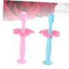 Gatuida 2pcs Boy Girl Boys and Girls Silicone Toothbrush Protective Baffle Teething Pad Years Oral Care Brush view 2