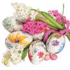 Easter 3-Ply Tissue Paper Napkins Decorative Serviettes for Decoupage 33cm x 33cm - 1/4 Folded (Pack of 20) (Watercolour Easter Eggs) view 1