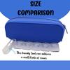 VORDRASSIL Contact Lens Case, Daily Organizer for 70 Lenses, Clear Plastic Box with Zipper, Versatile Storage Bin for Accessories view 3