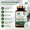 Magnesium Bisglycinate 200mg Plus P5P Vitamin B6 x120 Capsules | Advanced Chelated Formula for Optimal Absorption 200mg of High Strength Elemental Magnesium - Vegan & UK Made by Royal Oak Health view 2