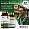 Magnesium Bisglycinate 200mg Plus P5P Vitamin B6 x120 Capsules | Advanced Chelated Formula for Optimal Absorption 200mg of High Strength Elemental Magnesium - Vegan & UK Made by Royal Oak Health view 3
