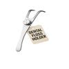 Dental Floss Holder, Refillable & Reusable Floss Pick - Dental Floss Handle - Stainless Steel Dental Floss Holder. Durable Reusable Flosser - One Pack