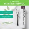 Dental Floss Holder, Refillable & Reusable Floss Pick - Dental Floss Handle - Stainless Steel Dental Floss Holder. Durable Reusable Flosser - One Pack view 2