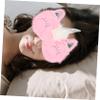 Beatifufu 2pcs Cute Pattern Sleeping Eye Mask for Women Plush Sleep Mask Eye Cover for Sleeping for Bedtime Bliss and Travel view 3