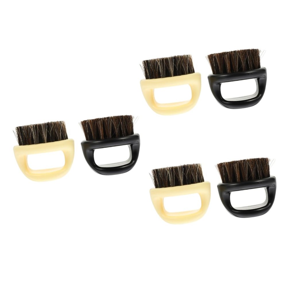Angoily 6pcs Multi-function Beard Brush Bristle Beard Brush for Men Comb for Grooming and Styling