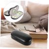 UTHCLO 2-in-1 Glasses and Lens Case Portable Black Travel Storage Inner Lining for Eyewear and Lens Accessories view 4