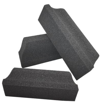 HAPINARY 3pcs Beard Hair Sponges Beard Trimming Hair Catcher Black Sponge Brush for Men Grooming Sink Cleaning