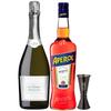 Aperol Spritz Cocktail Set - 1 x 70cl bottle of Aperol, 1 x 75cl bottle of Prosecco, 1 x Secret Bottle Jigger view 1