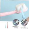 Gatuida 2pcs Quality Pp Material Boys and Girls Toothbrush Years Sensory Toddlers Brush for Oral Care view 3