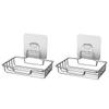 Alipis 2pcs Portable Soap Dish Holder Organizer for Bathroom No Drilling Required Self-draining Soap Box Dish for Kitchen and Bathroom Use view 1