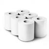 White Paper Rolls 6 x 2 Ply Embossed Paper Centre Feed Roll Towels White view 2