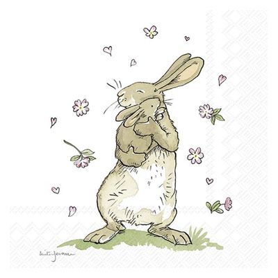 Forever Together Guess How Much I Love You Hares IHR Paper Table Napkins 33 cm Square 3 ply Lunch Napkins