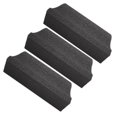 DOITOOL 3pcs Beard Cleaning Sponge Set Black Beard Hair Catcher for Men Trimming and Grooming Tool for Sink Use