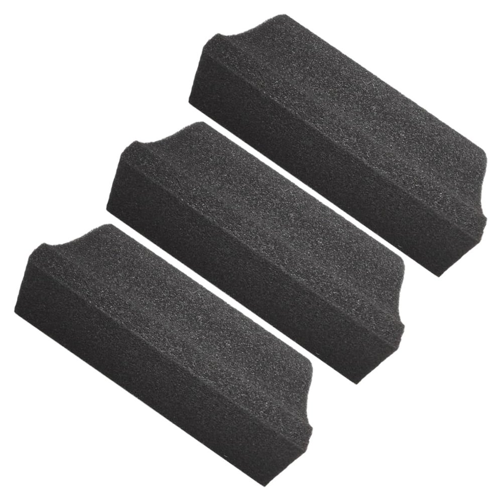 DOITOOL 3pcs Beard Cleaning Sponge Set Black Beard Hair Catcher for Men Trimming and Grooming Tool for Sink Use