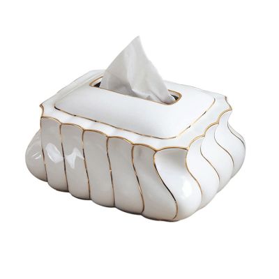 SwePer Tissue Box Cover, Modern Creative Tissue Box Cover for Bathroom Vanity, Countertop, Bedroom Dresser, Night Stand, Desk, Table
