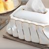 SwePer Tissue Box Cover, Modern Creative Tissue Box Cover for Bathroom Vanity, Countertop, Bedroom Dresser, Night Stand, Desk, Table view 4