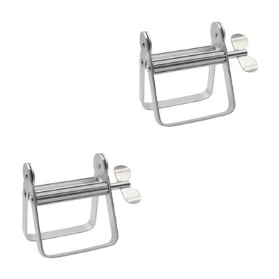 Mobestech 2pcs Aluminum Alloy Tube Squeezer Toothpaste Squeezer for Bathroom Essentials Rolling Toothpaste Extruder for Salon Use