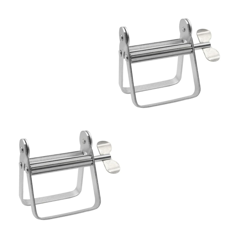 Mobestech 2pcs Aluminum Alloy Tube Squeezer Toothpaste Squeezer for Bathroom Essentials Rolling Toothpaste Extruder for Salon Use