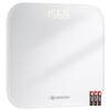 UNIWEIGH Digital Bathroom Scale for Body Weight,Highly Accurate Weight Scale up to 400lbs/180kg,Compact body scales with Sturdy Tempered Glass,LED Display,Step-on,3 Units and Includes batteries,White view 1