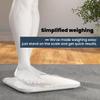UNIWEIGH Digital Bathroom Scale for Body Weight,Highly Accurate Weight Scale up to 400lbs/180kg,Compact body scales with Sturdy Tempered Glass,LED Display,Step-on,3 Units and Includes batteries,White view 2