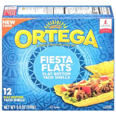 Ortega Fiesta Taco Flats 12 x 160g